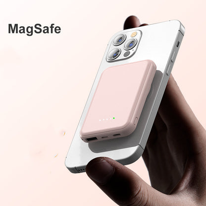 Mini Magnetic Wireless Power Bank – 5000mAh Fast Charging